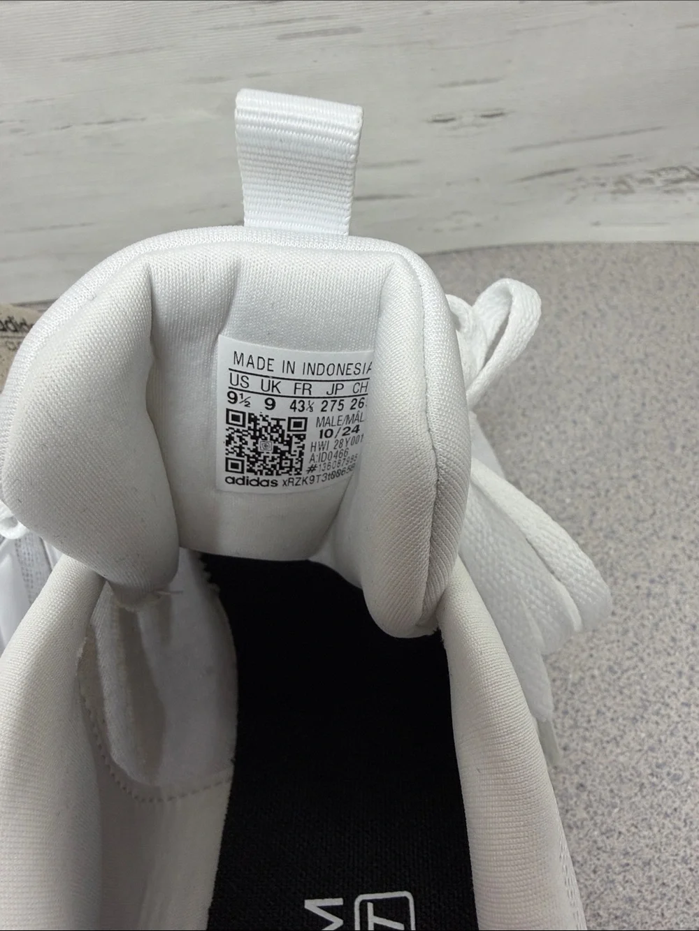 adidas White Mesh Athletic Running Sneakers